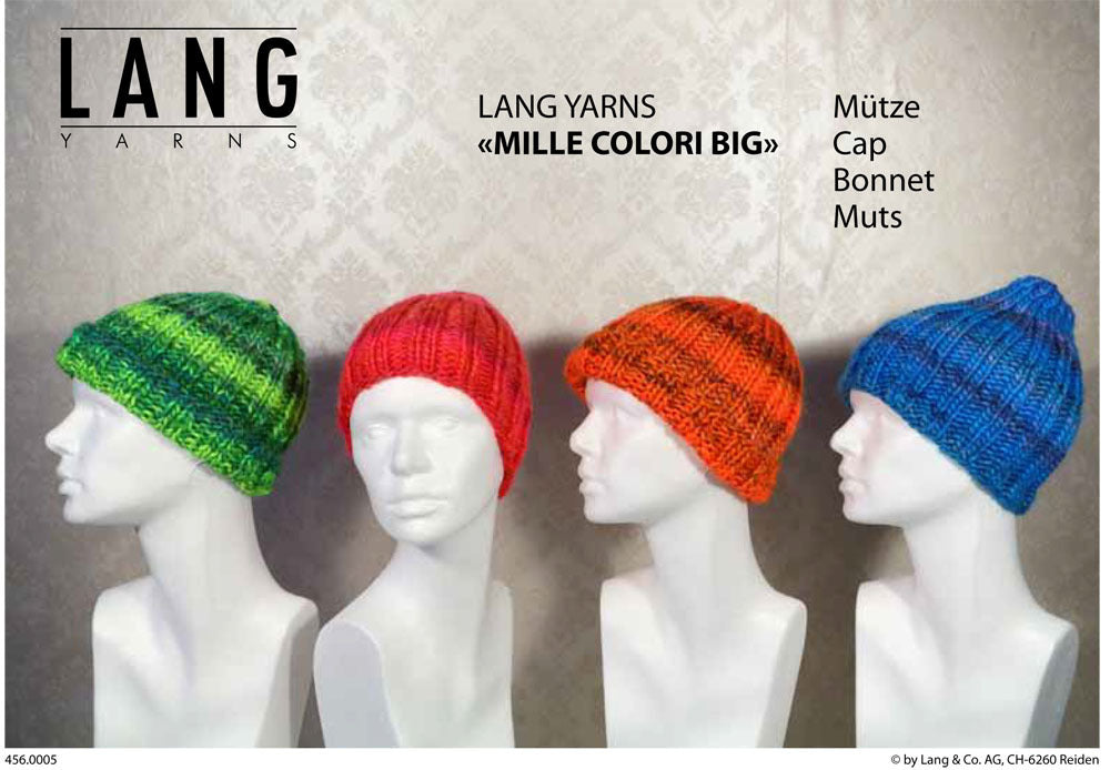 Mütze in Lang Yarns Mille Colori Big