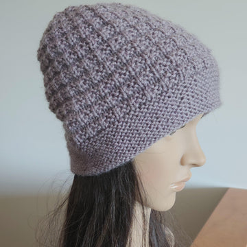 Surrey - Family textured beanie with garter brim