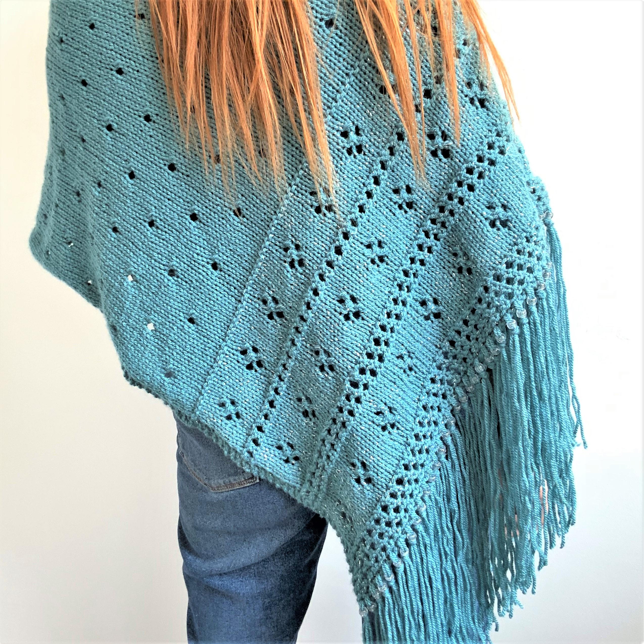 'Sea Sparkle' Poncho/Wrap
