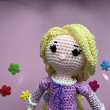 Rapunzel amigurumi doll