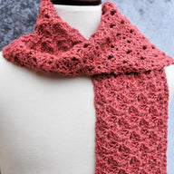 Cranberry Lace Scarf