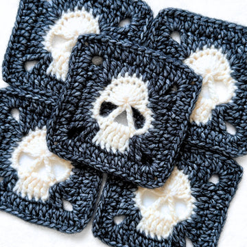 Solid Skull Granny Square