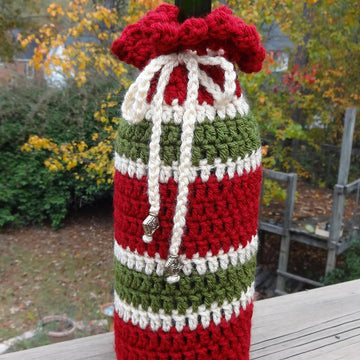 Perfect Wine Bottle Crochet Gift Bag