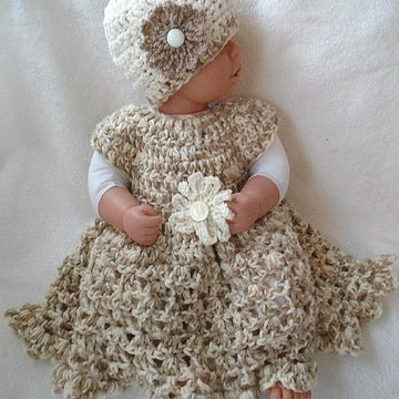 753 GIRL'S DRESS, HAT, FLOWER