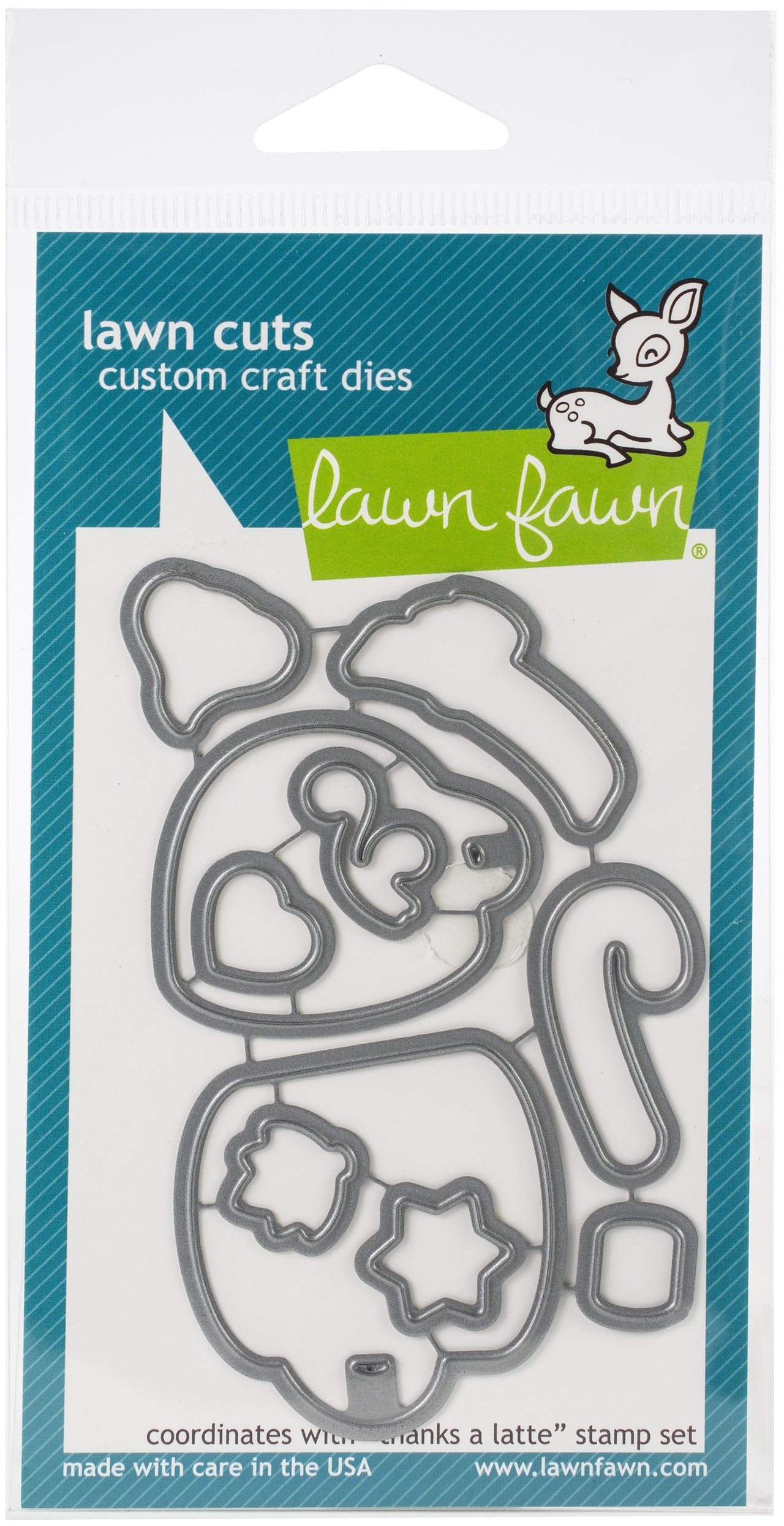 Lawn Fawn Lawn Cuts Custom Craft Die - Thanks A Latte