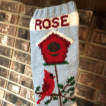 Cardinal Christmas Stocking