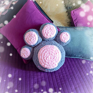 Purrprint Cat Paw Pillow