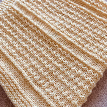 Idris Baby Blanket in Aran or DK