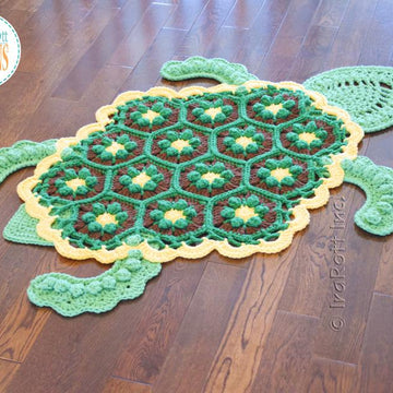 Bubbles the Turtle Animal Rug