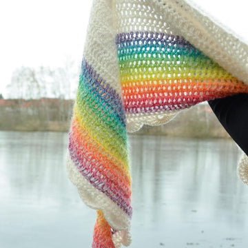 Rainbow shawl