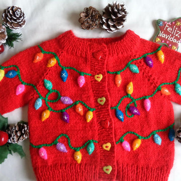 Christmas Lights Cardigan