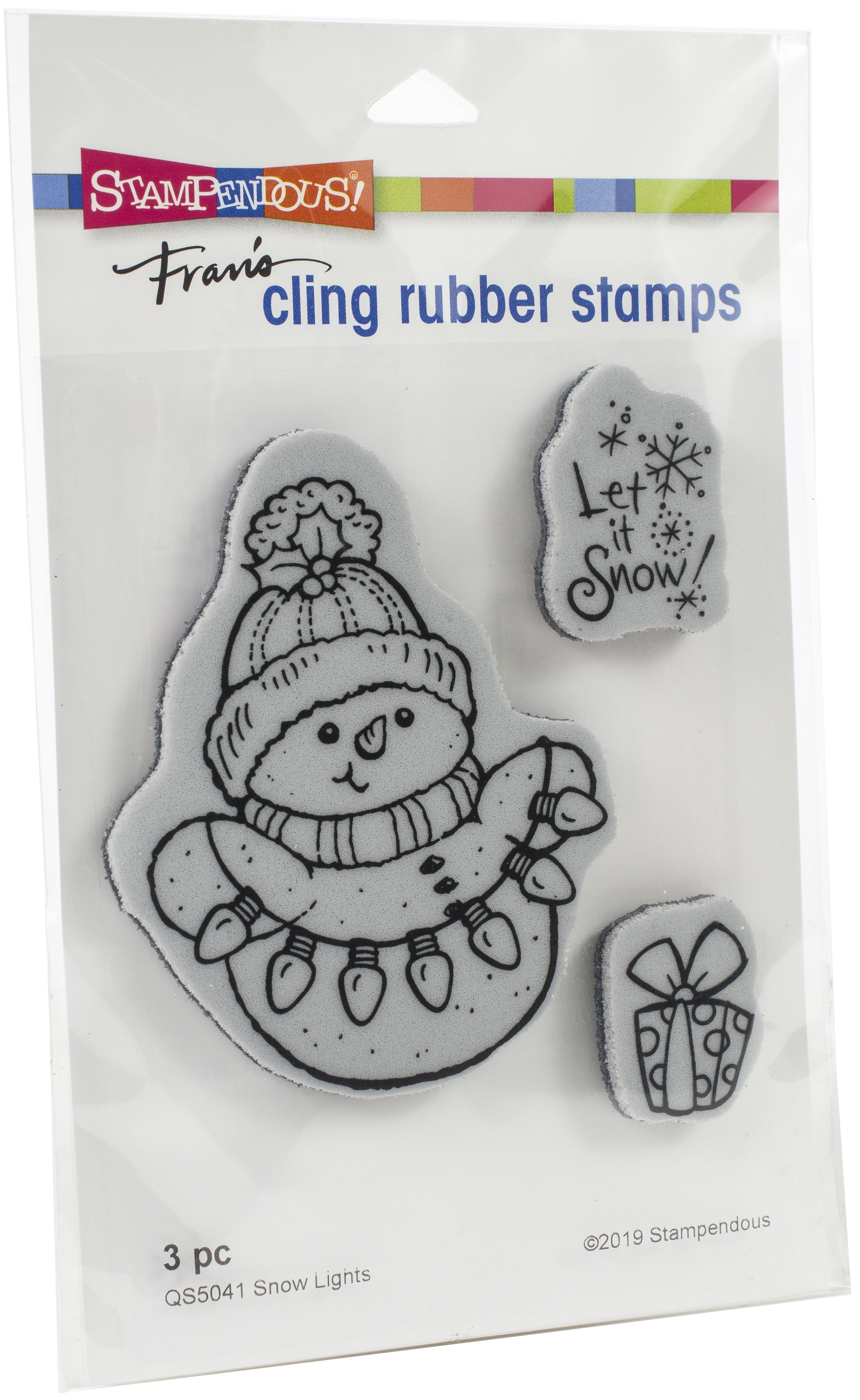 Stampendous Cling Stamp - Snow Lights