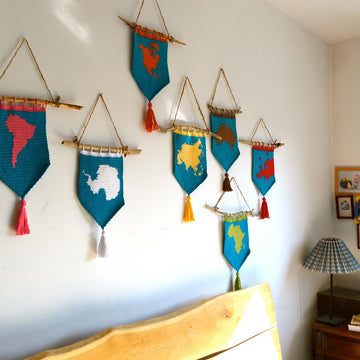 Mini Map Wall Hangings