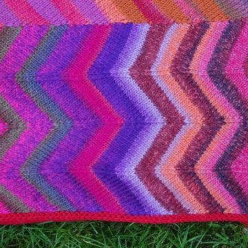 Zig-Zag Fireside Blanket