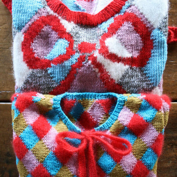 Harlequin Bow Sweater