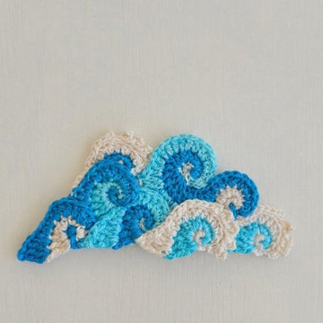 The Great Wave Crochet Pattern, Kanagawa Applique