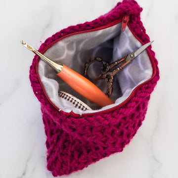 Tunisian Smock Pouch