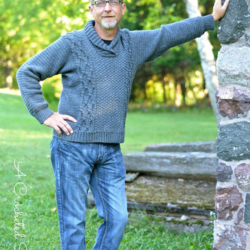 Midwestern Warmth Men's Cabled Sweater