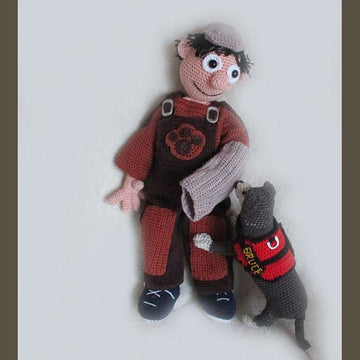 Dogtrainer Willis and his dog Bruce