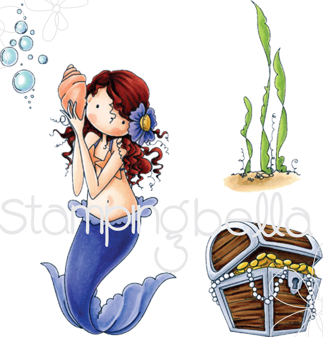Stamping Bella Cling Stamps - Mermaid