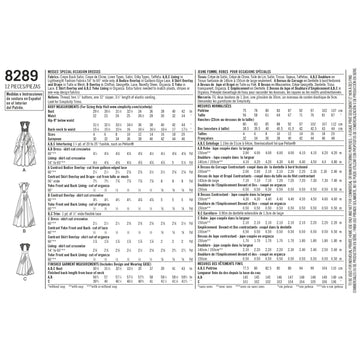 Simplicity Pattern 8289 Women's Special Occasion Dresses 8289 - Sewing Pattern