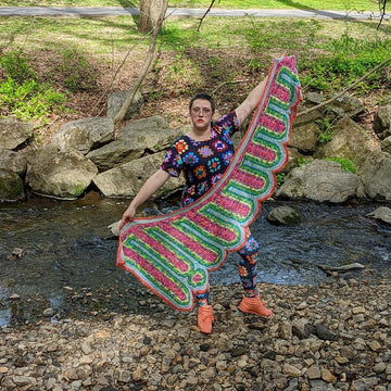 Cosmic Drip Shawl