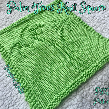 Palm Trees Knit Square