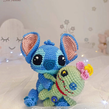 Stitch, Angel & Scrump Crochet Pattern PDF | Amigurumi Plush Toy | Easy Crochet Tutorial