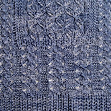 Vaila Cable Lace Shawl