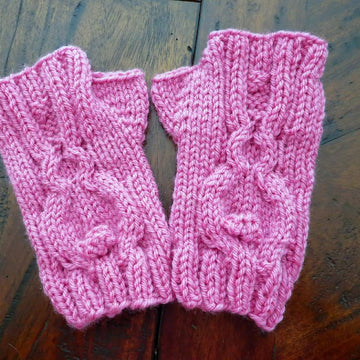 Bunny Fingerless Mittens Design 2
