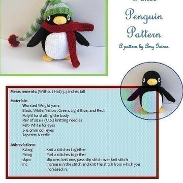 Penguin Knit Amigurumi Pattern
