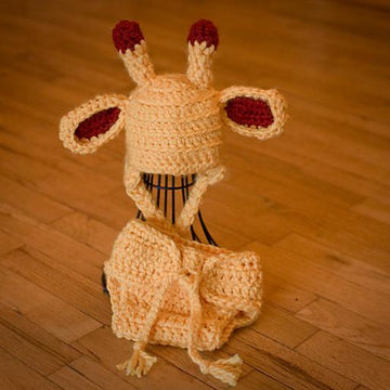 Giraffe Baby Hat & Diaper Cover
