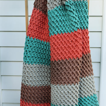 Diagonal Reversible Waffle Blanket