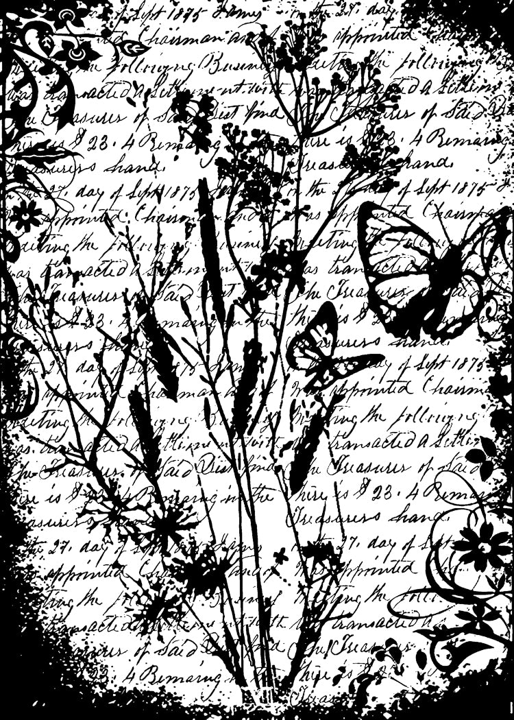 Stampers Anonymous Tim Holtz Cling Stamp 2.5"X3.5" - Flutter
