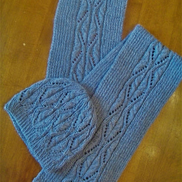 Lace and Cable Scarf