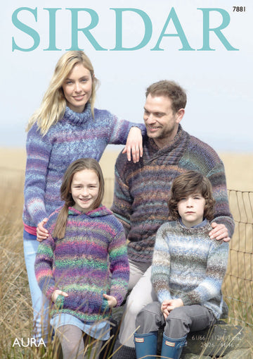 Sweaters in Sirdar Aura - 7881 - Downloadable PDF