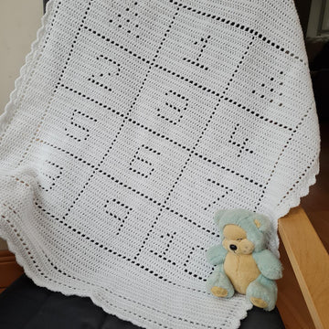 Numbers Filet Blanket