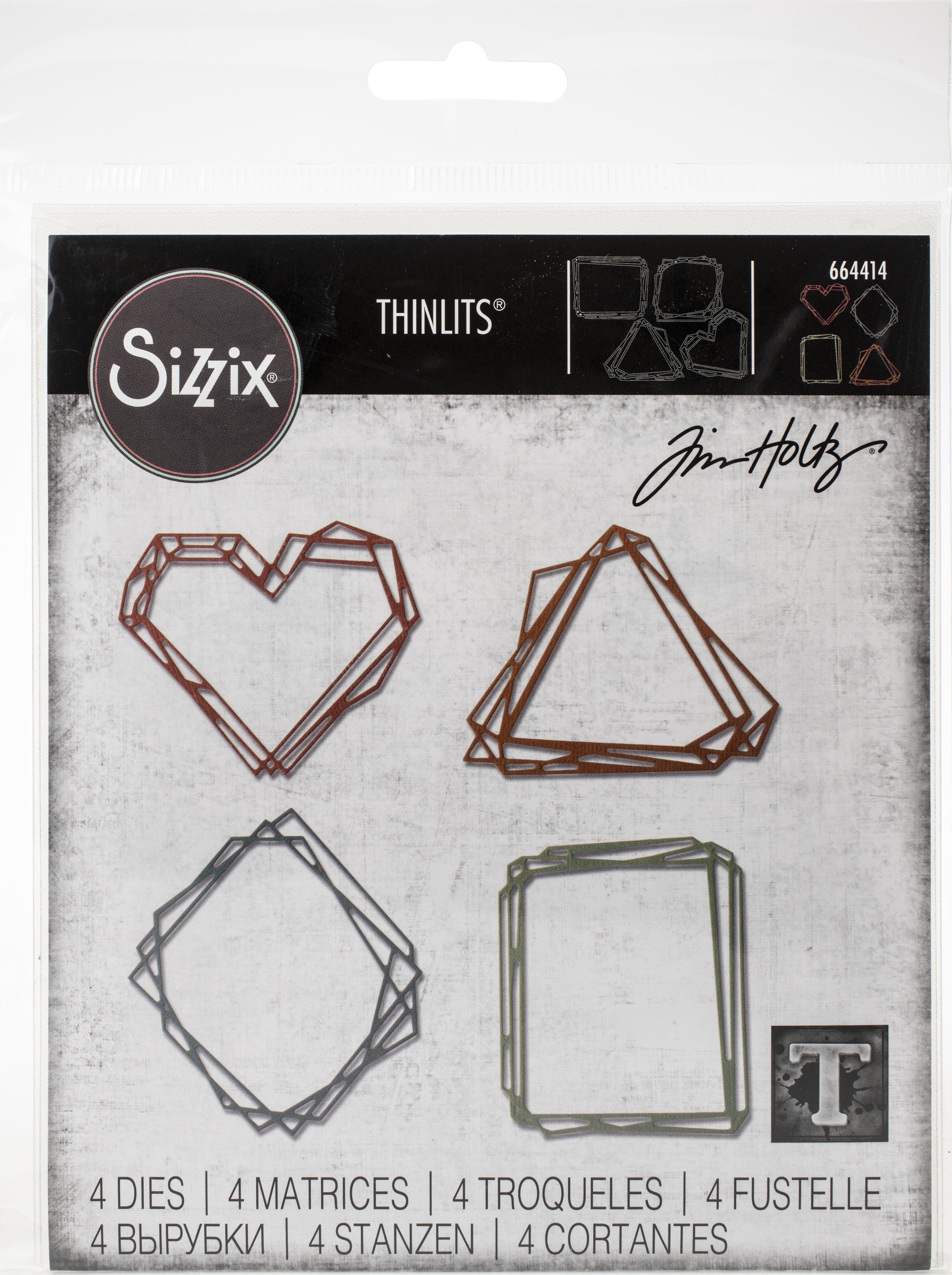 Sizzix Thinlits Dies By Tim Holtz - Geo Frames