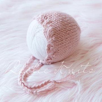 Lace Trim Newborn Baby Bonnet