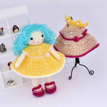 Knitted doll princess Annie