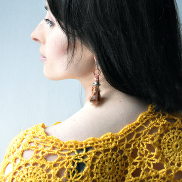 Sunflower crochet poncho tunic