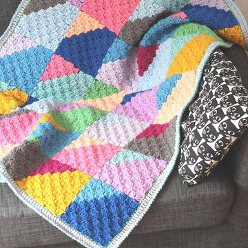Geo Rainbow Blanket