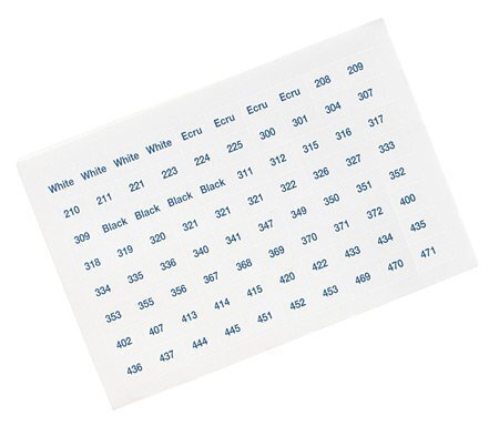 DMC Stranded Cotton Number Stickers