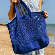 Blue Mesh Tote Bag