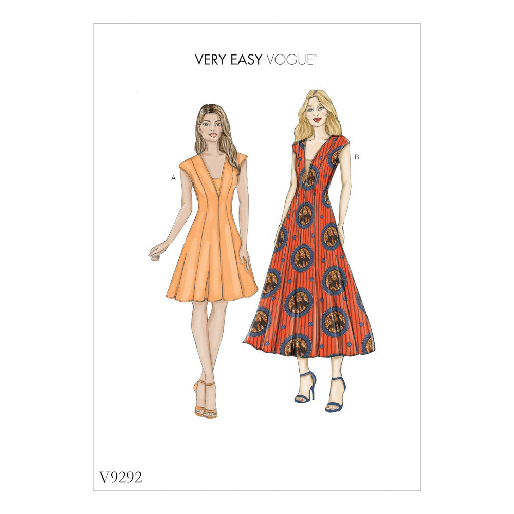 Vogue Misses' Dress and Dickie V9292 - Paper Pattern, Size ONE SIZE