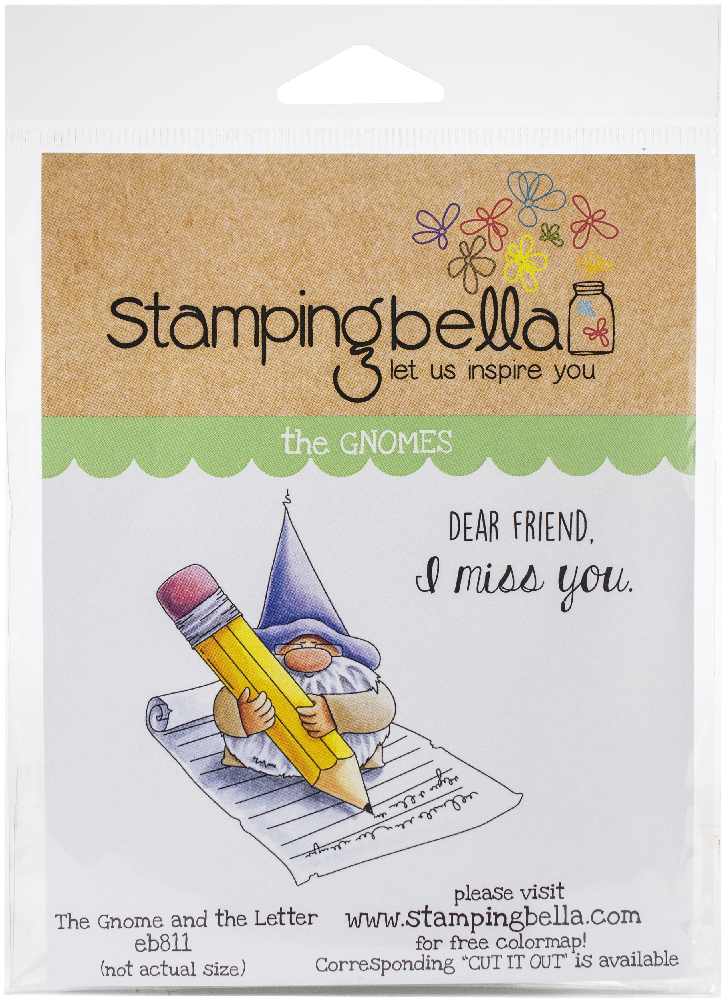 Stamping Bella Cling Stamps - Gnome & The Letter