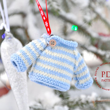 Mini sweater Christmas ornament