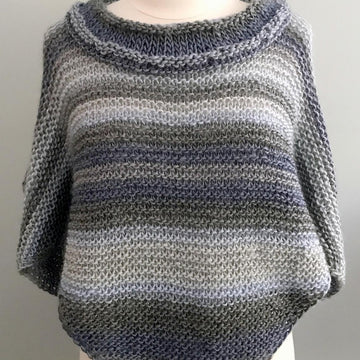 Adelaide Poncho Big Collar