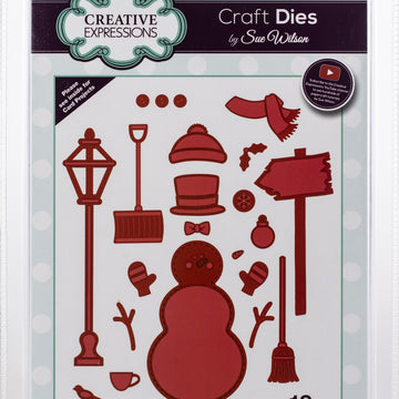 Creative Expressions Festive Craft Dies By Sue Wilson - Build A Snowman