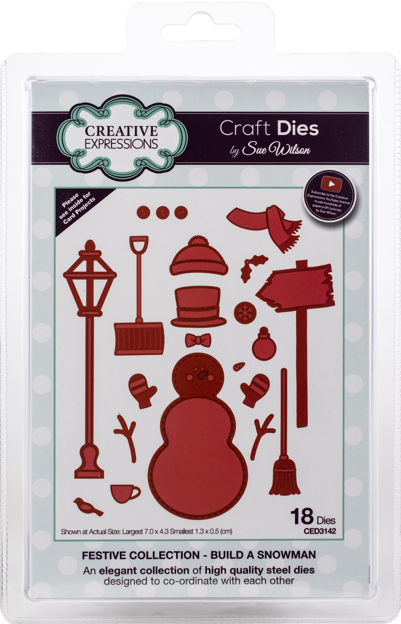 Creative Expressions Festive Craft Dies By Sue Wilson - Build A Snowman